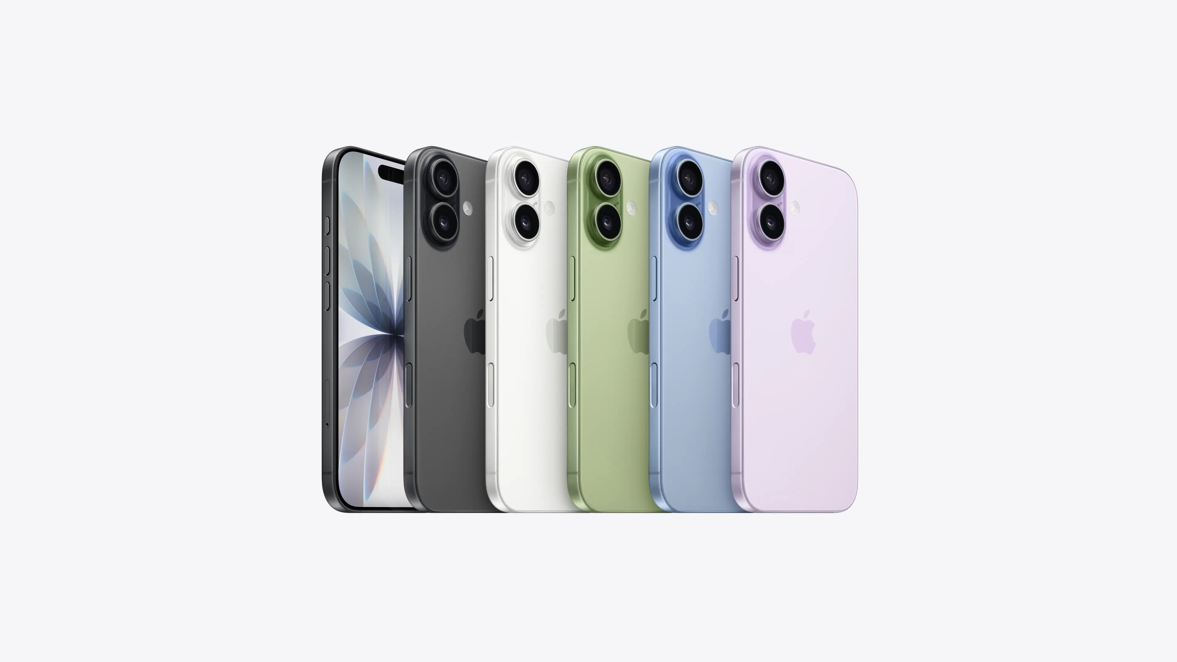 iPhone 17 nas cores azul e rosa